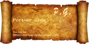 Portner Gida névjegykártya